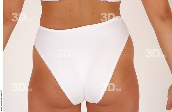 Bottom Woman White Underwear Chubby