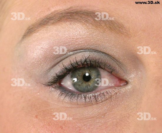 Eye Woman White Nude Slim