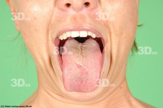 Mouth Whole Body Emotions Woman Average Studio photo references