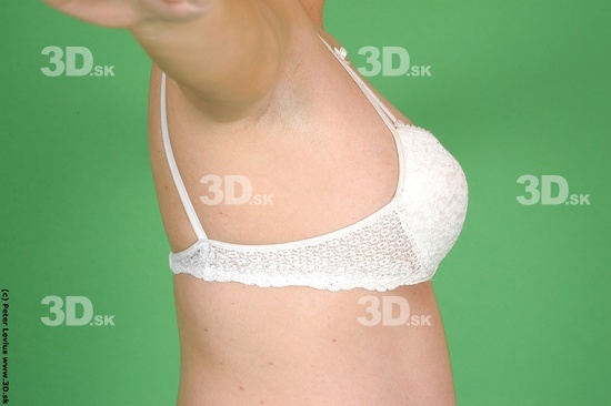 Chest Woman White Underwear Pregnant