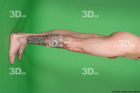 Man White Tattoo Underweight Male Studio Poses