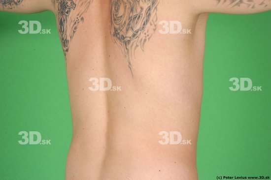 Man White Tattoo Underweight Male Studio Poses