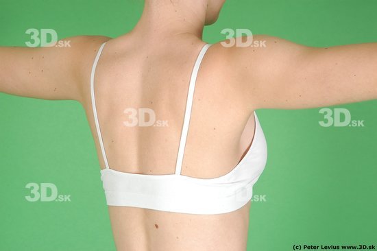 Back Woman White Underwear Average