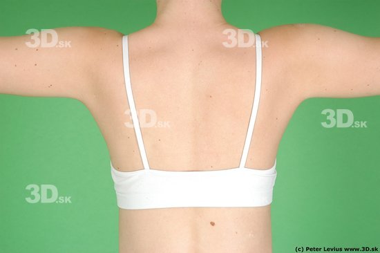 Back Woman White Underwear Average