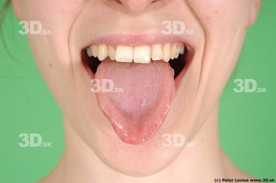 Tongue Emotions Woman White Average