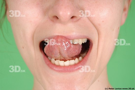 Tongue Emotions Woman White Nude Average