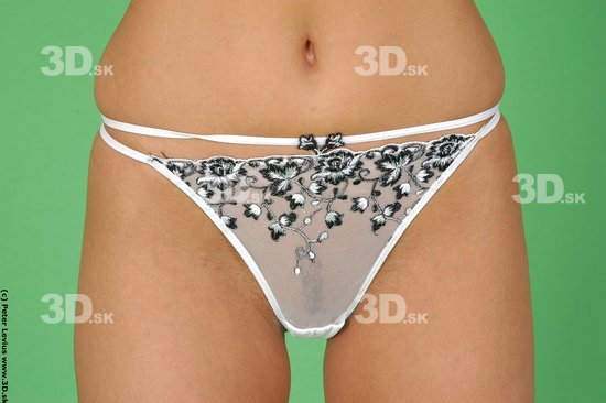 Hips Woman White Underwear Slim