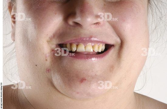 Mouth Whole Body Emotions Woman Overweight Studio photo references