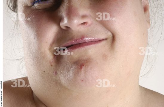 Mouth Whole Body Emotions Woman Overweight Studio photo references