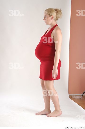 Whole Body Woman Animation references White Formal Pregnant