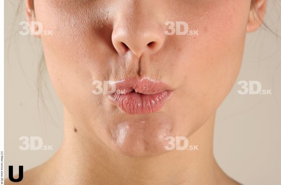 Mouth Phonemes Woman White Chubby