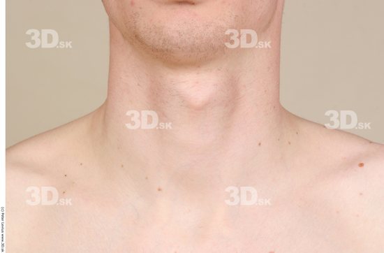 Neck Man White Nude Slim