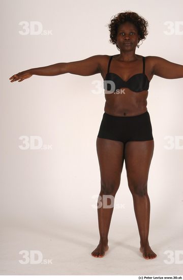 Whole Body Woman Animation references Black Underwear Chubby Studio photo references