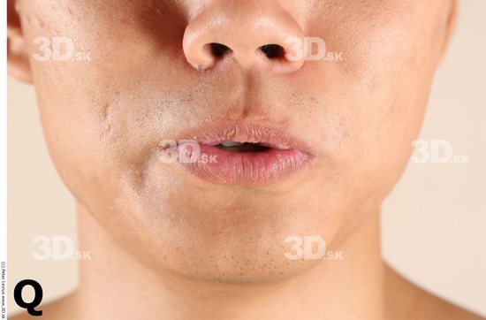 Mouth Whole Body Phonemes Man Asian Nude Athletic Studio photo references