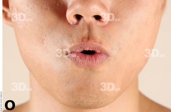 Mouth Whole Body Phonemes Man Asian Nude Athletic Studio photo references