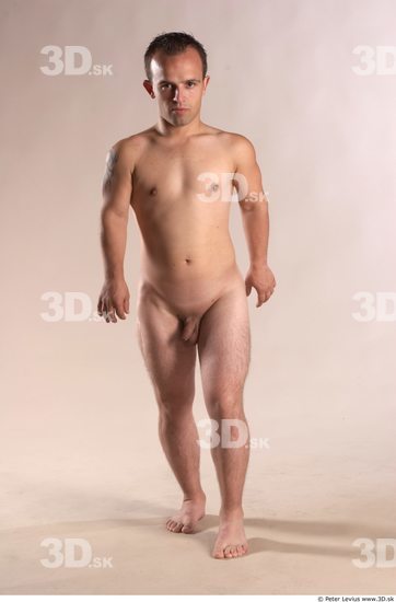 Whole Body Phonemes Man Other White Scar Nude Average Male Studio Poses