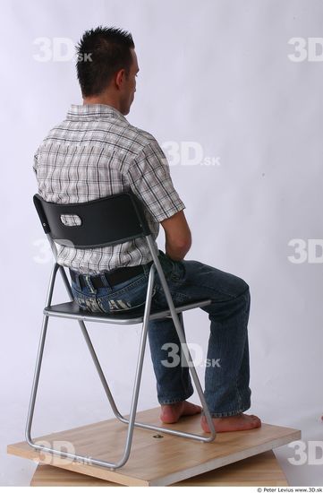 Whole Body Man Artistic poses Casual Slim Studio photo references