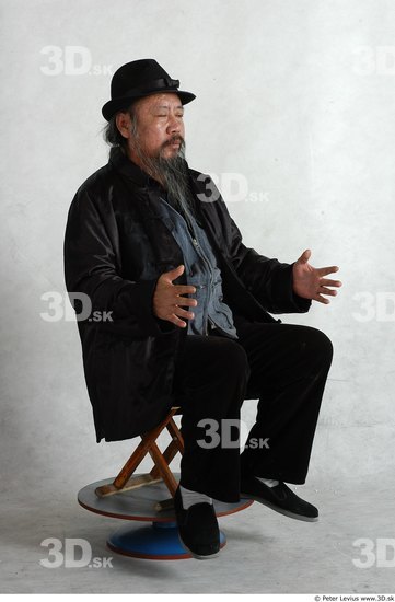 Whole Body Phonemes Man Asian Nude Overweight Male Studio Poses