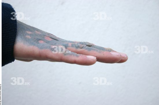 Hand Man White Tattoo Average