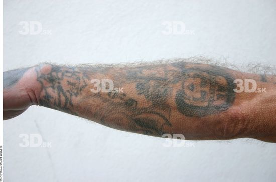 Forearm Man White Tattoo Nude Average