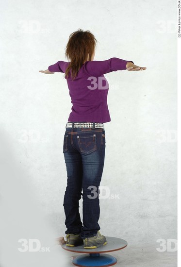 Whole Body Woman T poses Asian Casual Average Studio photo references