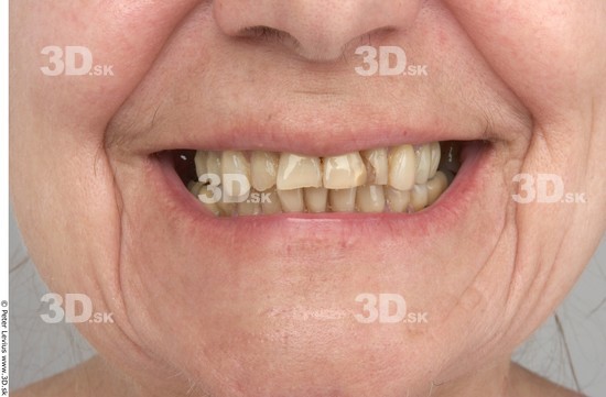 and more Whole Body Teeth Woman Slim Studio photo references