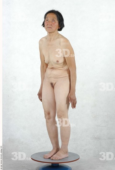 and more Whole Body Woman Asian Nude Slim Average Studio photo references