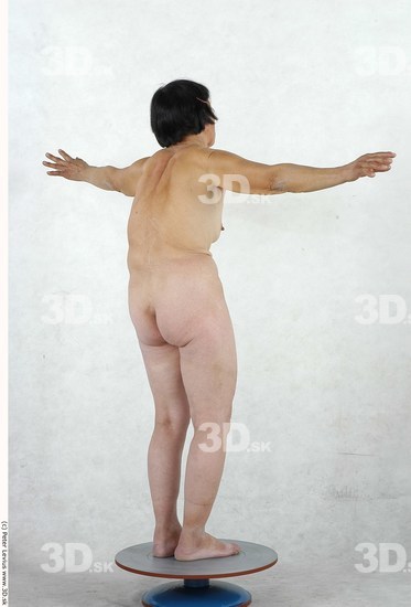 and more Whole Body Woman T poses Asian Nude Slim Average Studio photo references