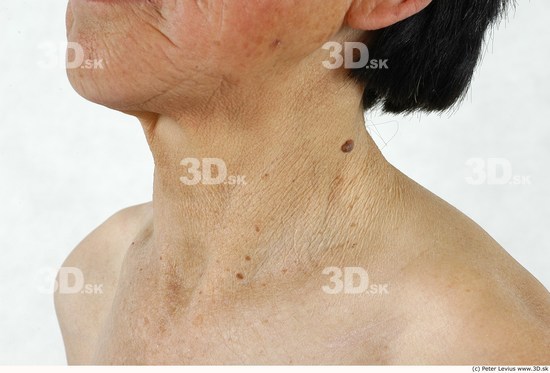 and more Neck Whole Body Woman Asian Nude Slim Average Studio photo references