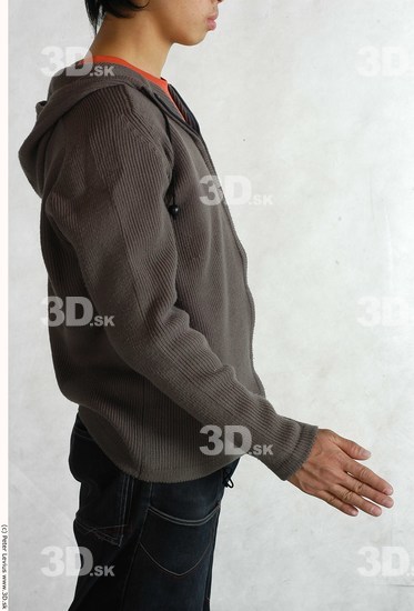 Whole Body Phonemes Man Asian Nude Slim Male Studio Poses