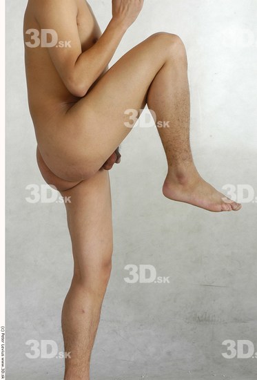 Whole Body Phonemes Man Asian Nude Slim Male Studio Poses