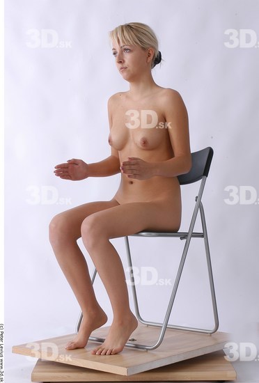 Whole Body Woman Artistic poses White Nude Slim