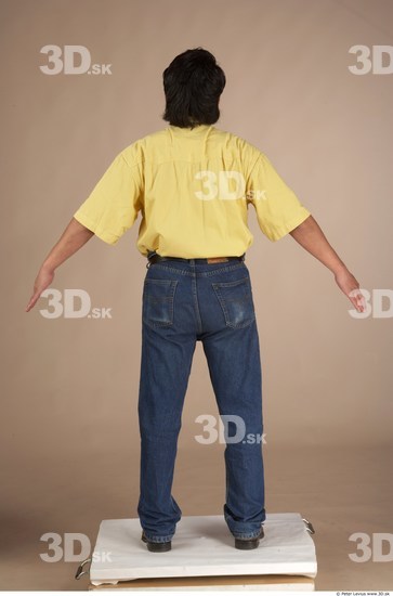 Whole Body Man Overweight Male Studio Poses