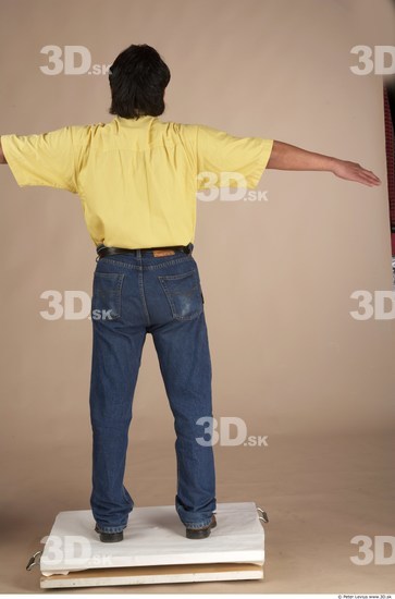 Whole Body Man Overweight Male Studio Poses