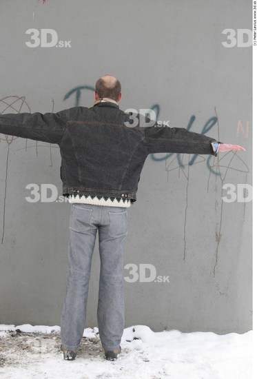 Whole Body Man T poses Casual Average Street photo references