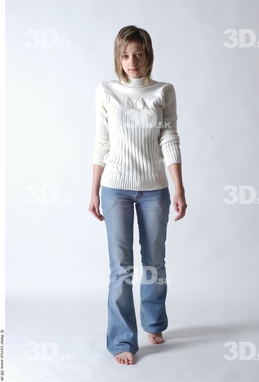 Whole Body Woman Animation references White Casual Slim