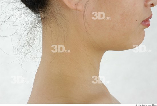 Neck Whole Body Woman Asian Chubby Studio photo references