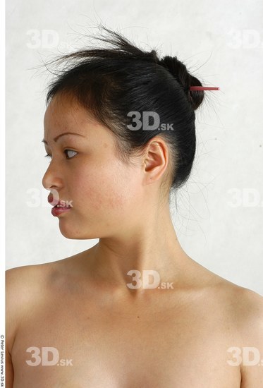 Whole Body Head Phonemes Woman Animation references Asian Nude Chubby Studio photo references