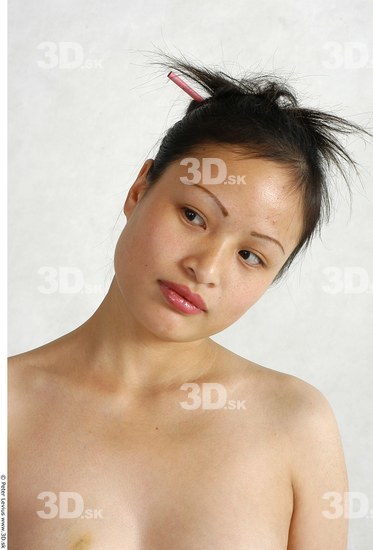 Whole Body Head Phonemes Woman Animation references Asian Nude Chubby Studio photo references