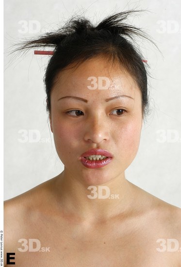 Face Whole Body Phonemes Woman Asian Nude Chubby Studio photo references