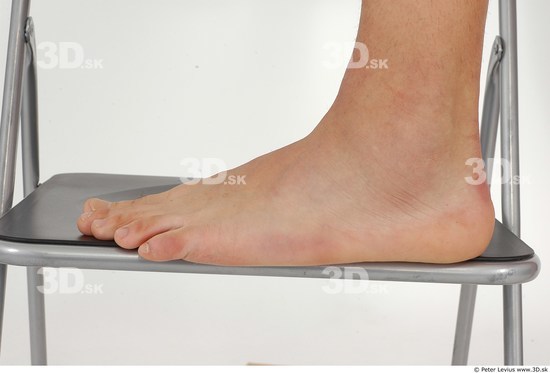 Foot Whole Body Man Nude Muscular Studio photo references