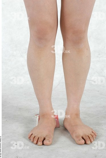 Calf Whole Body Woman Asian Nude Slim Chubby Studio photo references