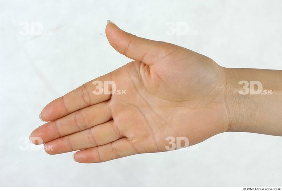 Hand Whole Body Woman Asian Slim Chubby Studio photo references