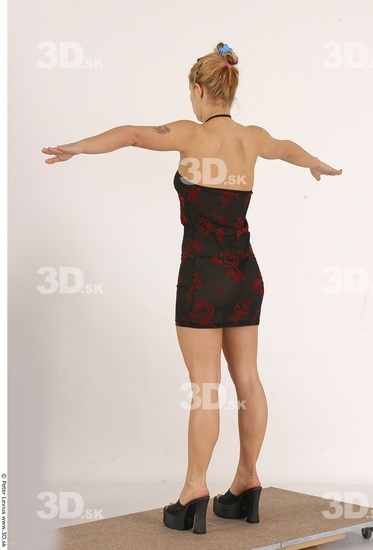 Whole Body Woman T poses Casual Slim Studio photo references