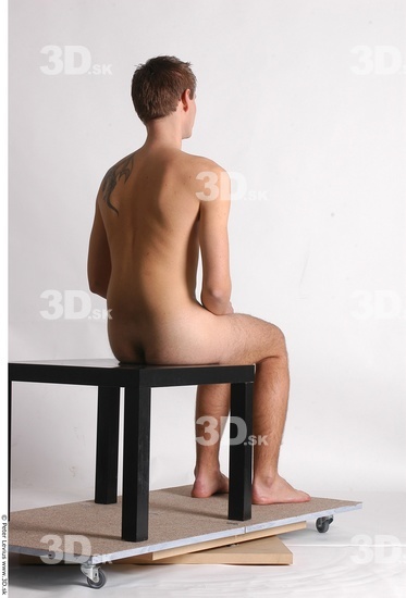 Whole Body Man Artistic poses White Nude Athletic