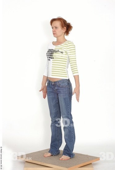 Whole Body Woman White Casual Slim