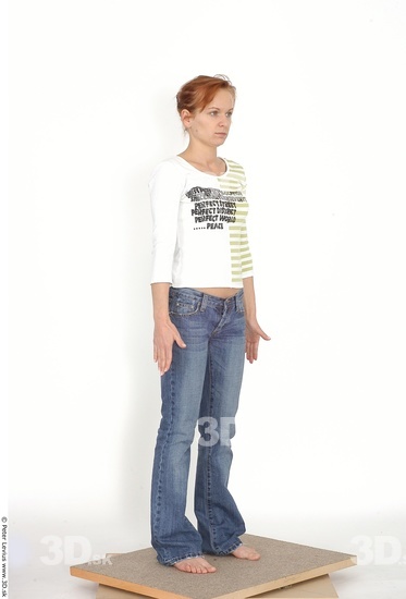 Whole Body Woman White Casual Slim