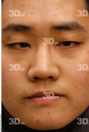 Cheek Man Asian Overweight