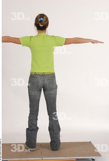 Whole Body Woman T poses Casual Athletic Studio photo references