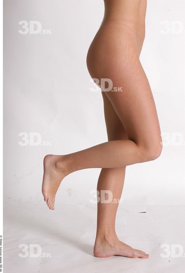 Leg Whole Body Woman Animation references Nude Athletic Studio photo references